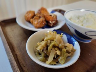 루시델리 야미하우스 홍콩 스파이시 프리미엄 짜사이 무침 500g — 5점을 준 리뷰어가 2024년 8월 올린 사용 사진