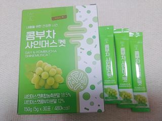 참앤들황토농원 7가지 맛! 탄산 톡톡! 스파클링! 데이앤 콤부차 7종 10포 1박스씩 ★총 7박스★ — 5점을 준 리뷰어가 2023년 2월 올린 사용 사진