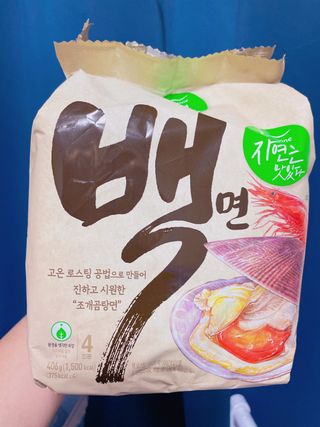 [풀무원] 자연은맛있다 정면, 백면, 홍면  세트 — 5점을 준 리뷰어가 2021년 4월 올린 사용 사진