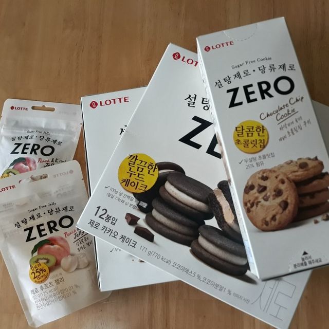 ZERO (초콜릿 칩 쿠키, 카카오 케이크, 후르츠 젤리, 아이스 콜라, 아이스 초코바) 리뷰 사진