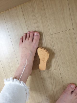 제이제이바이오 닥터풋 허브발비누 — 5점을 준 리뷰어가 2021년 12월 올린 사용 사진