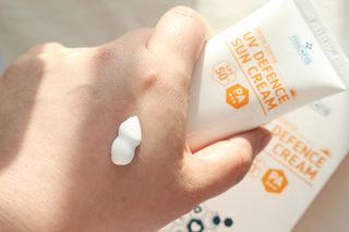 [트리티스] UV 디펜스 선크림 PA+++ / SPF50+  60ml — 5점을 준 리뷰어가 2021년 1월 올린 사용 사진