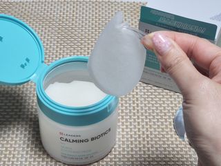 리더스코스메틱 리더스 카밍 바이오틱스 퀵 수딩 패드 — 5점을 준 리뷰어가 2022년 4월 올린 사용 사진
