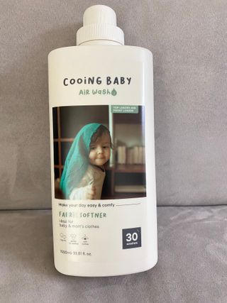 쿠잉베이비 에어워시 세탁세제,섬유유연제 1L — 5점을 준 리뷰어가 2022년 12월 올린 사용 사진