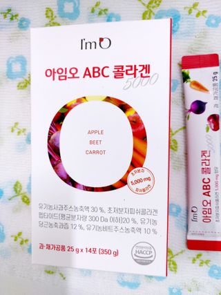 아임오 ABC 콜라겐 젤리 14포 — 5점을 준 리뷰어가 2021년 10월 올린 사용 사진