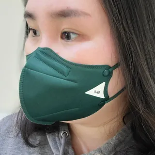 아이엘이 ILE 친환경 새부리형 방수 마스크 — 3점을 준 리뷰어가 2022년 4월 올린 사용 사진