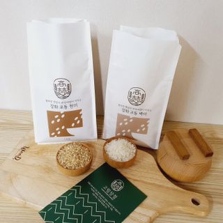 고림상점 풍부한 햇살과 바닷바람이 키우는 강화 교동 쌀 [백미1kg, 현미 1kg] 세트 — 5점을 준 리뷰어가 2021년 12월 올린 사용 사진