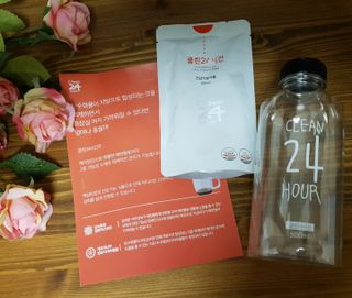 클린24시간 1BOX(5포) + 전용보틀(500ml) — 5점을 준 리뷰어가 2023년 1월 올린 사용 사진