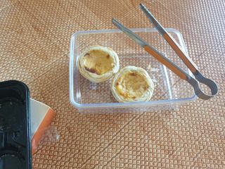 디앙뜨 포르투갈 에그타르트 오리지널 맛+패션후르츠+초콜릿타르트 맛 중 택1 — 4점을 준 리뷰어가 2021년 8월 올린 사용 사진