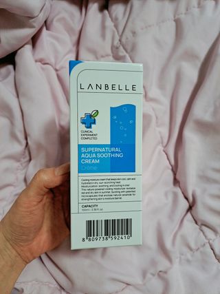 랑벨 수퍼내츄럴 아쿠아 수딩 크림 100ml — 5점을 준 리뷰어가 2022년 4월 올린 사용 사진