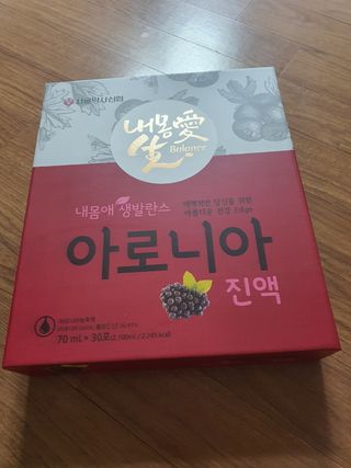 서울약사신협_내몸애생발란스아로니아_70ml x 30포 — 5점을 준 리뷰어가 2021년 6월 올린 사용 사진