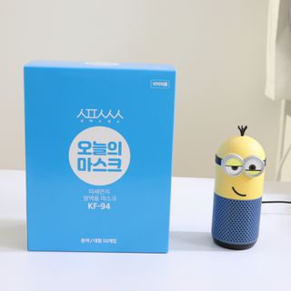 [심폐소생소] KF94 오늘의 마스크 대형 — 5점을 준 리뷰어가 2021년 12월 올린 사용 사진