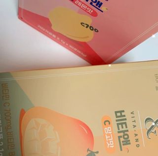 비타앤C 레몬맛, 망고맛 — 5점을 준 리뷰어가 2021년 4월 올린 사용 사진