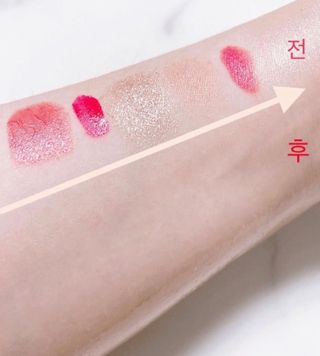 [후르디아] 눈시림없는 올영 립앤아이 리무버 — 5점을 준 리뷰어가 2024년 1월 올린 사용 사진
