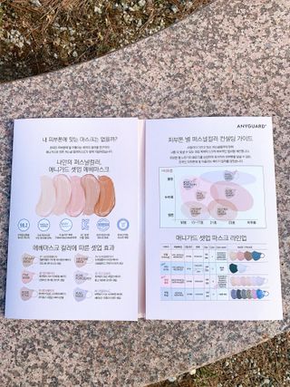 애니가드 셋업메베마스크 (대형 4컬러 + 중형 4컬러) — 5점을 준 리뷰어가 2022년 4월 올린 사용 사진