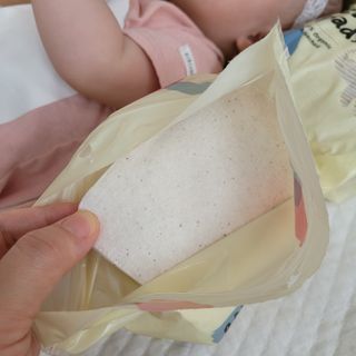 디어엘로디 오가닉 무표백 건티슈 — 5점을 준 리뷰어가 2022년 6월 올린 사용 사진