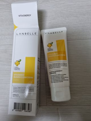 랑벨 비타 에너지 잡티 크림 75ml (피부 속 기미완화크림) — 5점을 준 리뷰어가 2022년 6월 올린 사용 사진