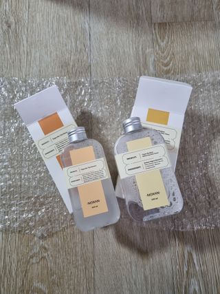 [녹산] 비건 대나무 밸런싱 수분 토너 + 비건 바이오 비타 에센스 — 5점을 준 리뷰어가 2022년 11월 올린 사용 사진