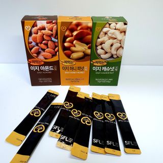 짜먹는 이지견과 짜먹는 이지아몬드, 짜먹는 이지허니피넛, 짜먹는 이지캐슈넛 각 10g X  10포 — 5점을 준 리뷰어가 2021년 3월 올린 사용 사진