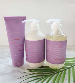 빅그린 베이비라인 3종세트 - 샴푸앤바디워시500ml,올인원로션500ml,바디크림170ml — 5점을 준 리뷰어가 2022년 11월 올린 사용 사진