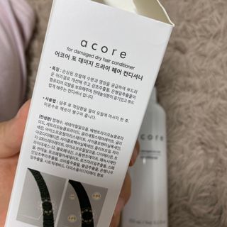 어코어 데미지케어 컨디셔너 — 4점을 준 리뷰어가 2021년 2월 올린 사용 사진