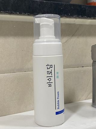 [바이로담] 저자극 약산성버블 폼 폼클렌징 150ml — 5점을 준 리뷰어가 2021년 3월 올린 사용 사진
