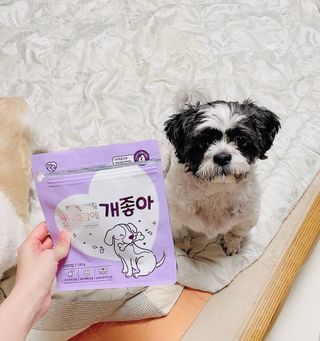 My Pet Care 천연단백질 치아건강에 개좋아 — 5점을 준 리뷰어가 2021년 2월 올린 사용 사진