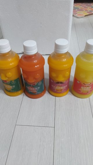 탐라원 제주의 맛, 몬딱주스 4종세트 - 한라봉몬딱주스, 천혜향몬딱주스, 청귤에이드, 당근몬딱주스 — 5점을 준 리뷰어가 2021년 7월 올린 사용 사진