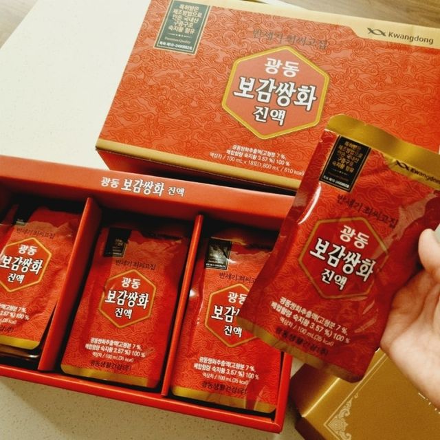 [광동]진하고 깊은 풍미, 광동 보감쌍화진액 100mL * 18포 리뷰 사진