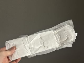 N[템포] 템포 패드 내추럴 순면 생리대 SET(중형 슬림 + 대형 + 라이너) — 5점을 준 리뷰어가 2024년 2월 올린 사용 사진