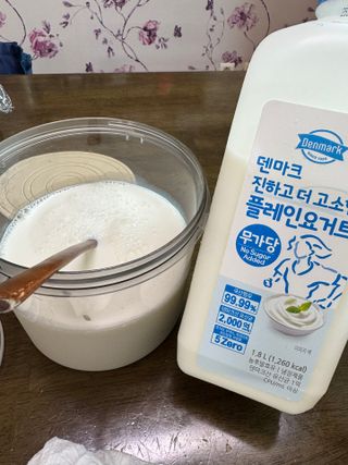 프리_[덴마크] 진하고 더 고소한 플레인 요거트 1.8L — 5점을 준 리뷰어가 2025년 8월 올린 사용 사진