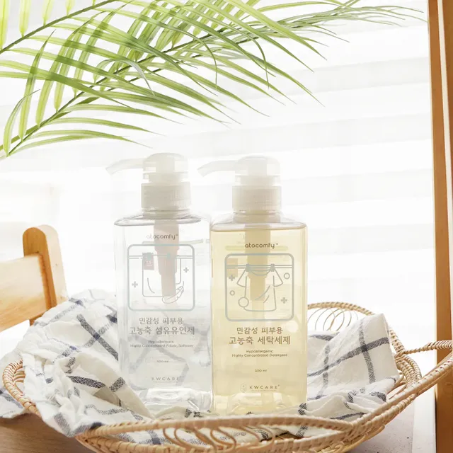 신생아와 반려동물도 사용가능한 고농축 세탁세제 섬유유연제 500ml 세트 (독일 피부과 임상시험 완료) 리뷰 사진
