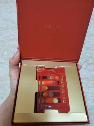 프리마인 귀족의 콜라겐, 92배 흡수율. 럭셔리 프리미엄 셀라브 콜라겐필름 30매 — 3.5점을 준 리뷰어가 2021년 9월 올린 사용 사진