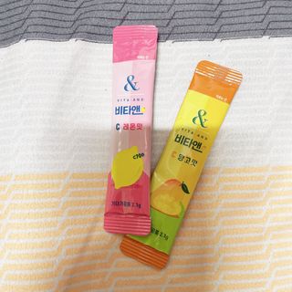 비타앤C 레몬맛, 망고맛 — 5점을 준 리뷰어가 2021년 4월 올린 사용 사진