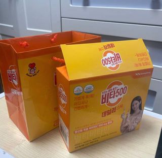 광동제약 [광동] 비타500데일리스틱 70포X2개 + 뚱랑이엽서 + 쇼핑백 증정 — 4.5점을 준 리뷰어가 2022년 2월 올린 사용 사진