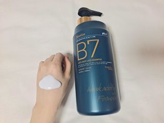 [포레스트스토리] B7 안티 헤어로스 샴푸1,000ml + 헤어팩 1,000ml — 5점을 준 리뷰어가 2021년 3월 올린 사용 사진