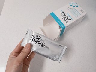 프리마인 유산균 국가지정연구소 선정, 살아있는 생유산균 200억 마리의 힘. 유산균n굿바이옴플러스 — 5점을 준 리뷰어가 2022년 4월 올린 사용 사진