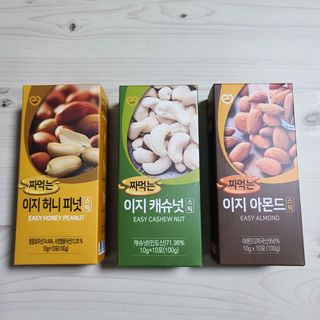 짜먹는 이지견과 짜먹는 이지아몬드, 짜먹는 이지허니피넛, 짜먹는 이지캐슈넛 각 10g X  10포 — 5점을 준 리뷰어가 2021년 2월 올린 사용 사진