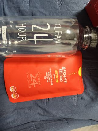 클린24시간 레드박스 1BOX(5포) + 전용보틀(500ml) — 5점을 준 리뷰어가 2024년 1월 올린 사용 사진