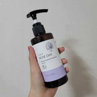 라라로즈데이 시즌2 여성청결제 200ml 아로마 페미민 클렌저, 독일더마인증 — 5점을 준 리뷰어가 2021년 8월 올린 사용 사진