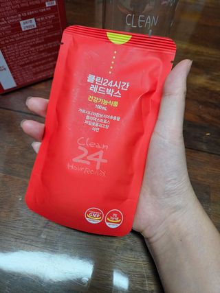 클린24시간 레드박스 1BOX(5포) + 전용보틀(500ml) — 5점을 준 리뷰어가 2024년 3월 올린 사용 사진