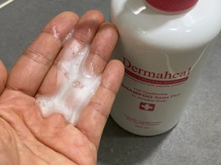 더마힐 헤어 컨디셔닝 샴푸 릴렉스 500ml — 5점을 준 리뷰어가 2021년 3월 올린 사용 사진