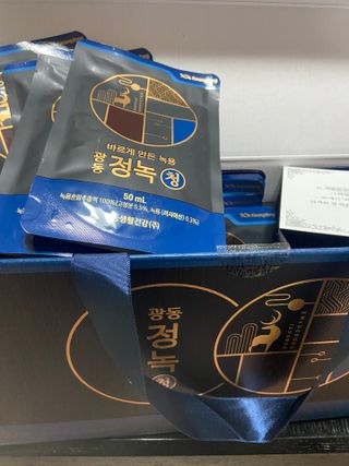 [광동생활건강] 광동정녹청 30포 — 5점을 준 리뷰어가 2021년 10월 올린 사용 사진