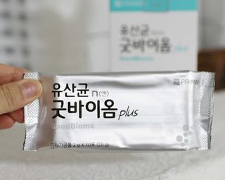 프리마인 유산균 국가지정연구소 선정, 살아있는 생유산균 200억 마리의 힘. 유산균n굿바이옴플러스 — 5점을 준 리뷰어가 2021년 11월 올린 사용 사진