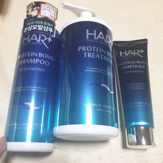 헤어플러스 단백질탈모샴푸 500ml+단백질본드앰플 145ml — 5점을 준 리뷰어가 2021년 3월 올린 사용 사진