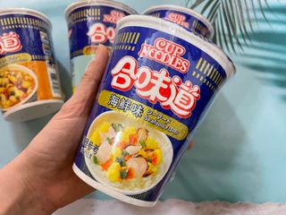 NISSIN 닛신 컵누들  4종 - 씨푸드오리지날, 씨푸드 스파이시, 씨푸드 커리, 씨푸드 XO소스 — 4점을 준 리뷰어가 2023년 1월 올린 사용 사진