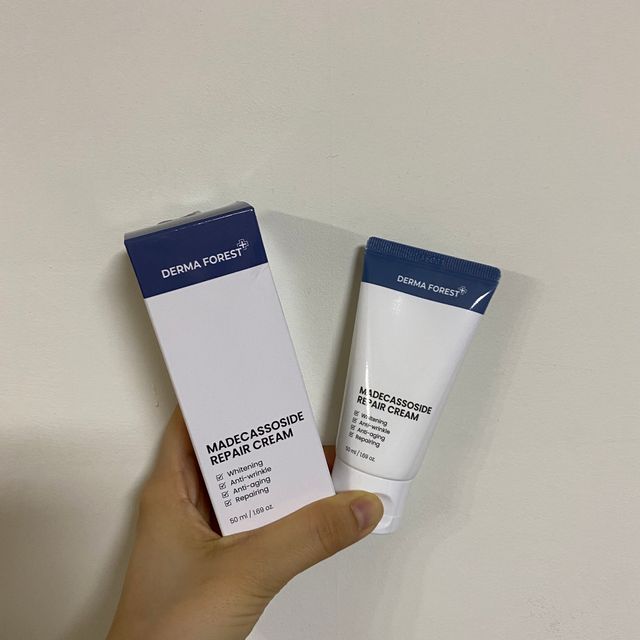 더마포레스트 마데카소사이드 리페어 크림 / 캐비아추출물 병풀추출물 시카케어 미백 주름개선 리뷰 사진