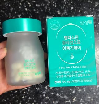 체인미 엘라스틴 콜라겐으로 이뻐진데이 500mg x 30정 — 5점을 준 리뷰어가 2021년 12월 올린 사용 사진