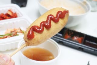 오마뎅 한우핫도그 — 4.5점을 준 리뷰어가 2021년 6월 올린 사용 사진