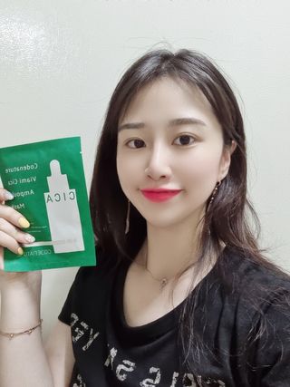 코드네이처 비아미 시카 더블 앰플 과 마스크[5장] — 5점을 준 리뷰어가 2021년 6월 올린 사용 사진